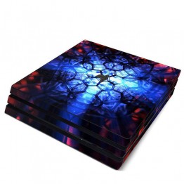 PlayStation 4 Pro Skin - Red Blue